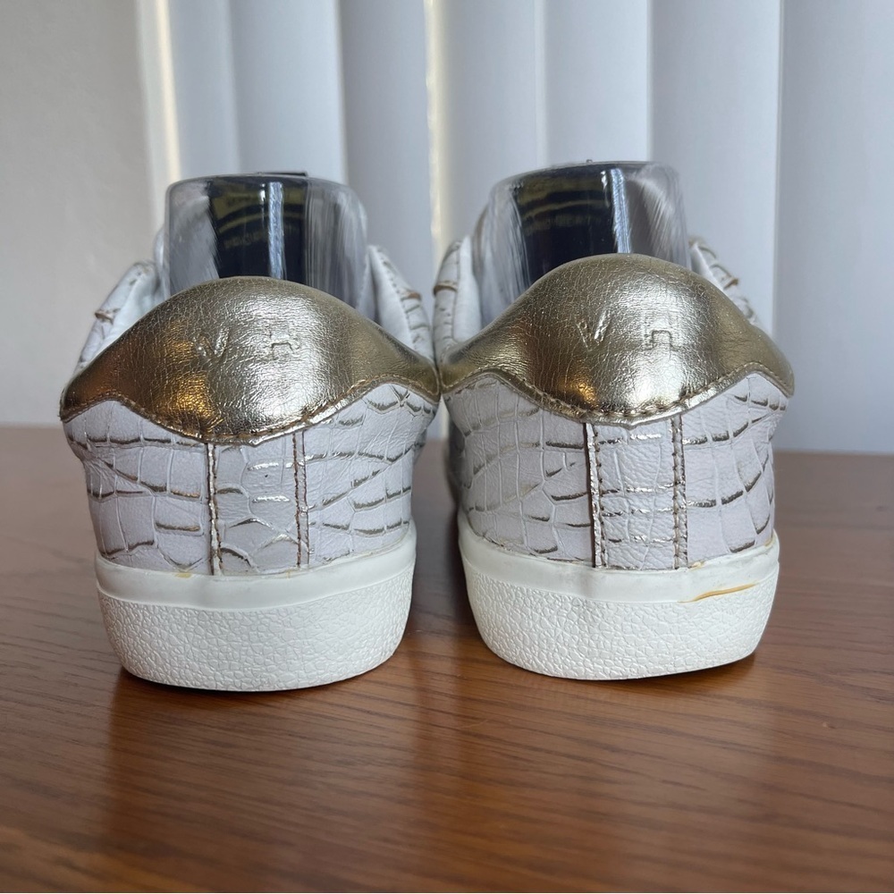 Vintage Havana Flair Sneakers Off-White/Gold Croc Size 7.5 - Picture 8 of 16